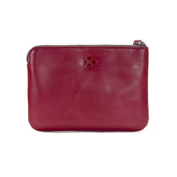 Patricia Nash embossed Leather Wristlet Red NWT - Picture 2 of 4